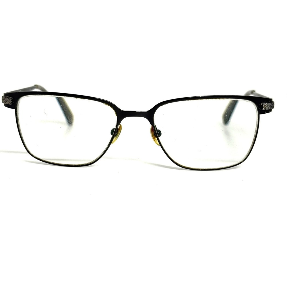 The Merle Eyeglass Frames Black Rectangular Textured Temple 53-17-140 BK